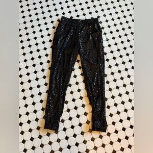 BB Dakota Black Sequin Joggers
